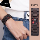 Relógio de Madeira Katya - Elegância Pura Bobo Bird