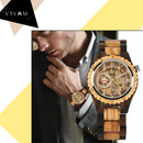 Relógios de Madeira Romanus Luxurie - Exclusivo Bobo Bird