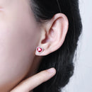 Brincos Coração de Ruby