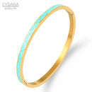 Braceletes Dourado Turquesa Santorini | VAVAM