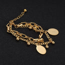 Pulseira Dourada Feminina Amuleto | VAVAM