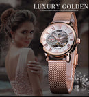 Luxo Esqueleto Rose Golden