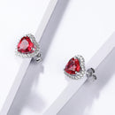Brincos Coração de Ruby