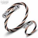 Conjunto Bracelete e Anel Trindade em Aço | VAVAM