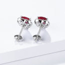 Brincos Coração de Ruby