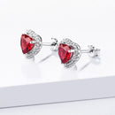 Brincos Coração de Ruby
