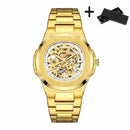 Hollow Out Men's Mechanical Wrist Watches Skeleton Design Luxury Full Automatic Man Watch relogio
