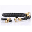 Conjunto Bracelete e Anel Trindade em Aço | VAVAM