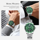 NIBOSI Luxury Automatic Watches Men's Mechanical Watch Dive Stainless Steel Waterproof Luminous Date Watch Man Reloj Hombre