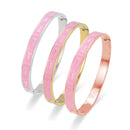 Braceletes Rosa Esmaltado Monaco | VAVAM