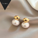 Brincos Oval Gold & Esmeralda  - Majestoso