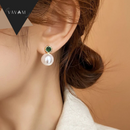 Brincos Oval Gold & Esmeralda  - Majestoso