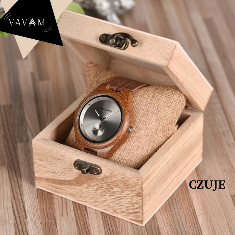 Relógio de Madeira Czuje - Edição Limitada Bobo Bird