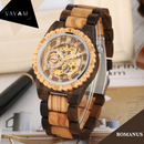 Relógios de Madeira Romanus Luxurie - Exclusivo Bobo Bird