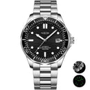 NIBOSI Luxury Automatic Watches Men's Mechanical Watch Dive Stainless Steel Waterproof Luminous Date Watch Man Reloj Hombre