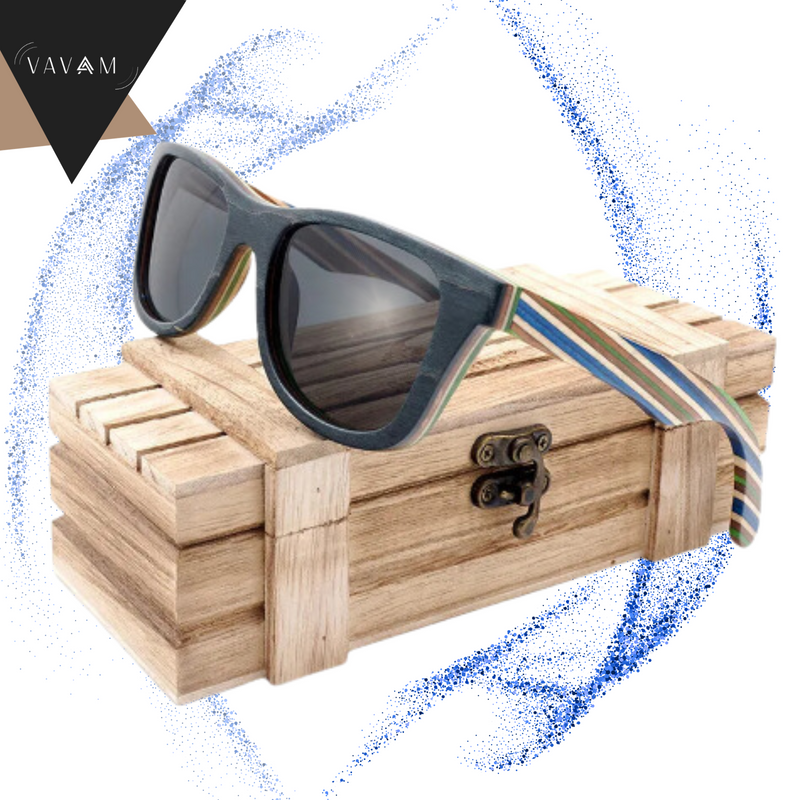 Óculos de Madeira 100% MultiColor - Natural Edição European 2024!