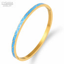 Braceletes Dourado Turquesa Santorini | VAVAM