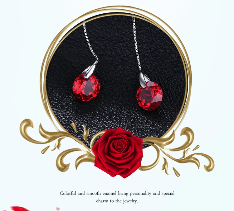 Brincos Cereja Vermelha