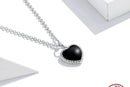 Colar Coração Negro Prata 925 Coleção Limitada