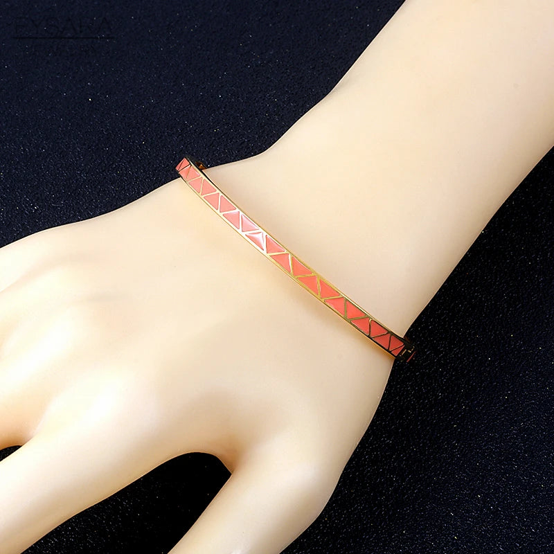 Braceletes Dourado Turquesa Santorini | VAVAM