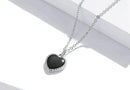 Colar Coração Negro Prata 925 Coleção Limitada