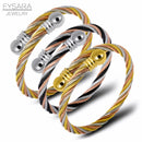 Conjunto Bracelete e Anel Trindade em Aço | VAVAM