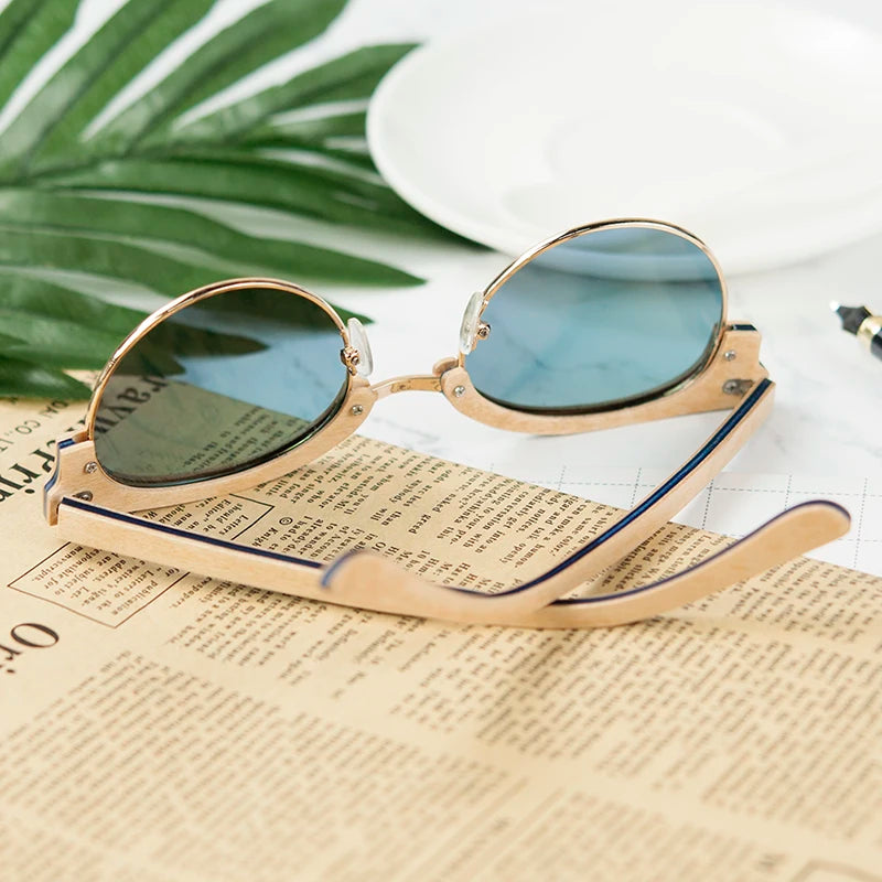 Óculos Feminino Stilo Jolly BOBO BIRD Wooden Ladies Sunglasses Women Polarized Sun Glasses UV400 in Wooden Box
