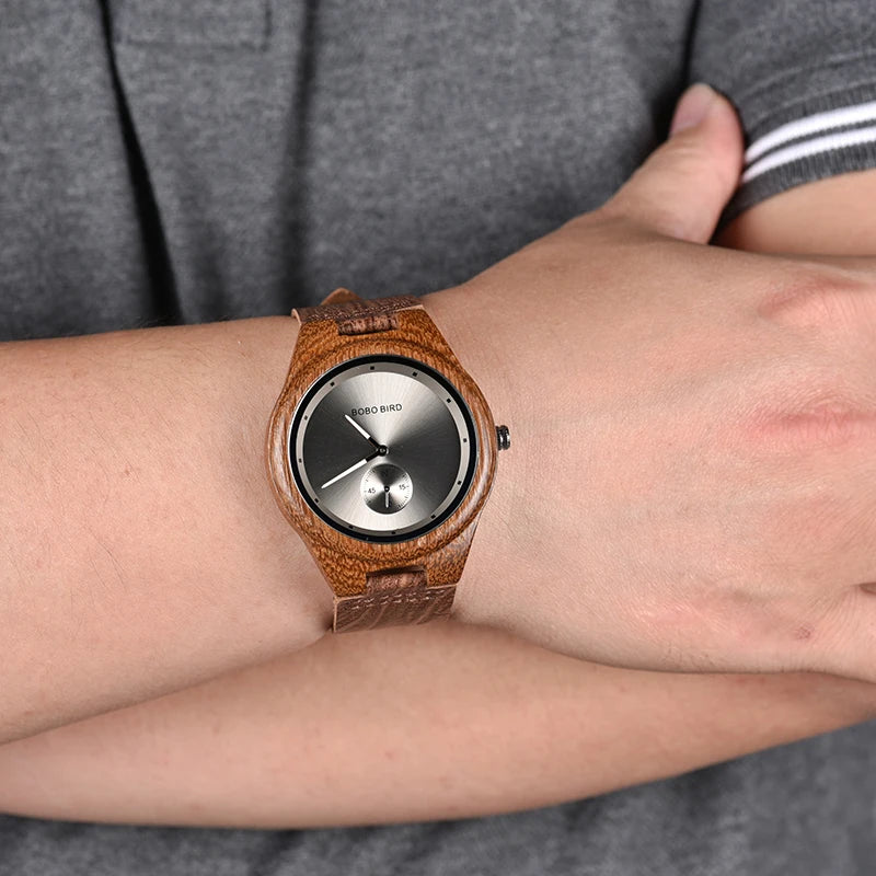 Relógio de Madeira Czuje - Edição Limitada Bobo Bird