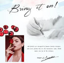 Brincos Cereja Vermelha