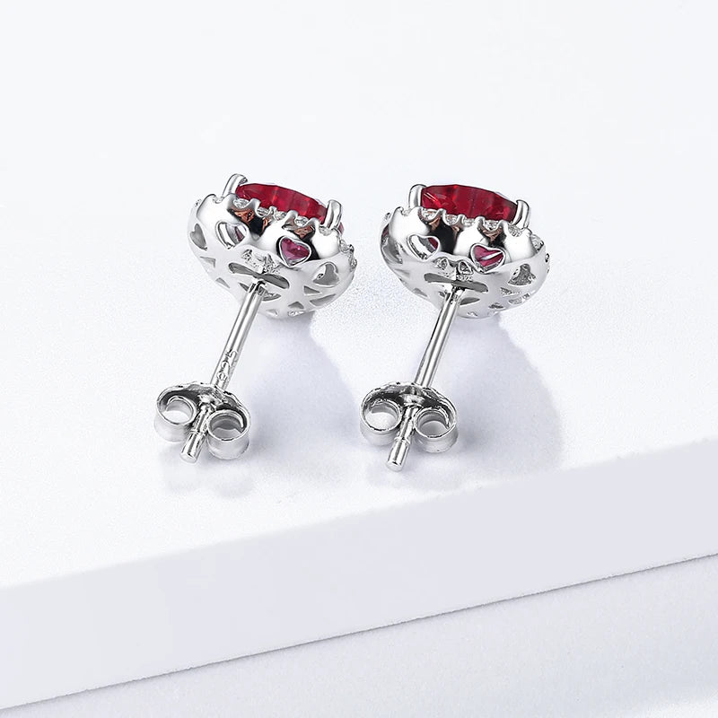 Brincos Coração de Ruby