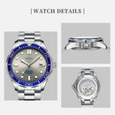 NIBOSI Luxury Automatic Watches Men's Mechanical Watch Dive Stainless Steel Waterproof Luminous Date Watch Man Reloj Hombre