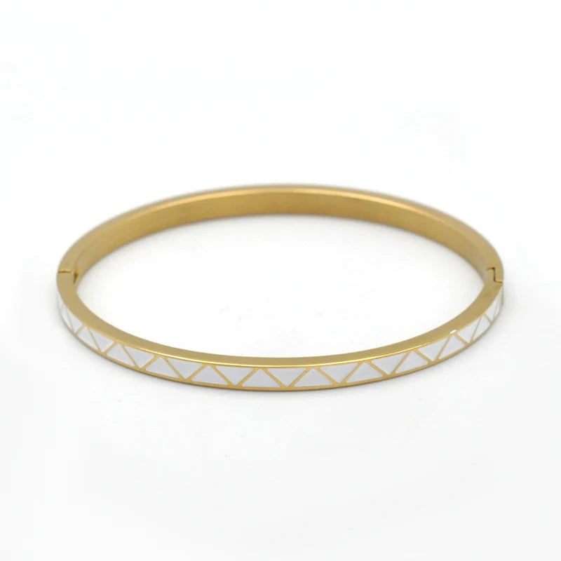 Braceletes Dourado Turquesa Santorini | VAVAM