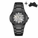 Hollow Out Men's Mechanical Wrist Watches Skeleton Design Luxury Full Automatic Man Watch relogio