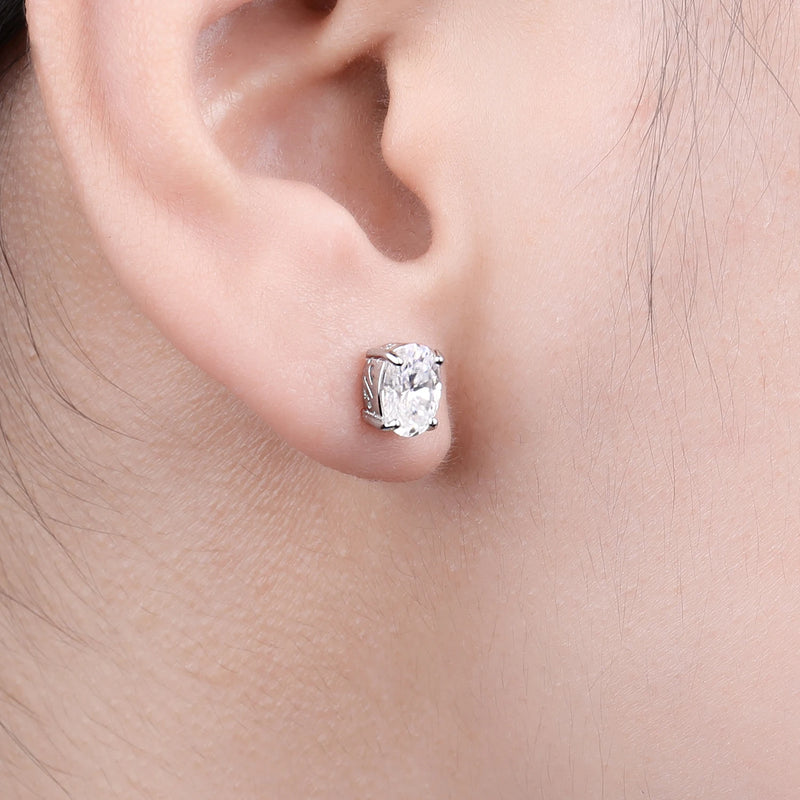 Brincos Safira Neve Prata 925