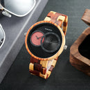 Relógio de Madeira Double Blueyes - Exclusivo em Dois Tempos Bobo Bird