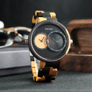 Relógio de Madeira Double Blueyes - Exclusivo em Dois Tempos Bobo Bird