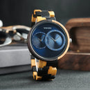 Relógio de Madeira Double Blueyes - Exclusivo em Dois Tempos Bobo Bird