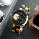 Relógio de Madeira Double Blueyes - Exclusivo em Dois Tempos Bobo Bird