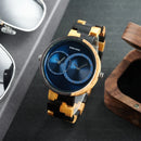 Relógio de Madeira Double Blueyes - Exclusivo em Dois Tempos Bobo Bird