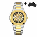 Hollow Out Men's Mechanical Wrist Watches Skeleton Design Luxury Full Automatic Man Watch relogio