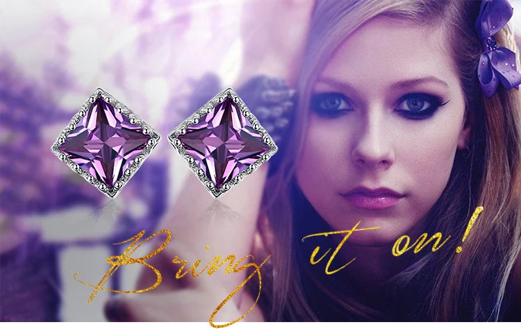 Brincos Violeta Imperial