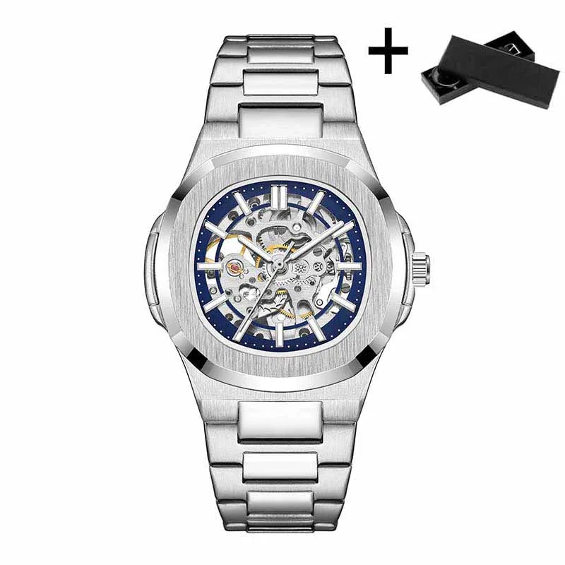Hollow Out Men's Mechanical Wrist Watches Skeleton Design Luxury Full Automatic Man Watch relogio
