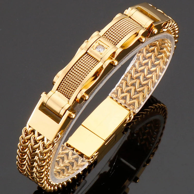 Pulseira Masculina Gold Ellos ! Edição Vavam