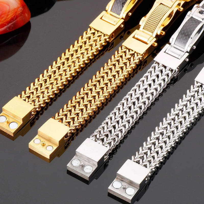 Pulseira Masculina Gold Ellos ! Edição Vavam