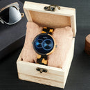 Relógio de Madeira Double Blueyes - Exclusivo em Dois Tempos Bobo Bird