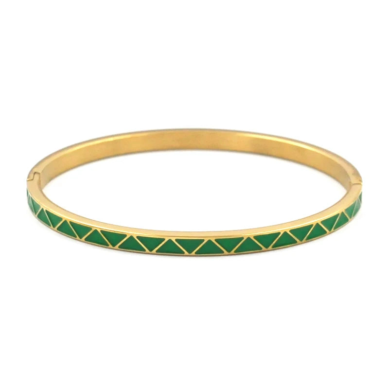 Braceletes Dourado Turquesa Santorini | VAVAM